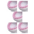 thumbnail image 3 of Bearachild 2020 nueva cómoda cubierta de asiento de inodoro de terciopelo Coral para baño, cubierta de inodoro de invierno, alfombrilla lavable para Type5 NO5 Bearachild CBP054624, 3 of 3