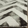 thumbnail image 3 of Safavieh Dip Dye Lara Distressed Wool Runner Rug, Ivory/Charcoal, 2'3" x 8', 3 of 7