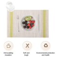 thumbnail image 3 of Pvc Placemats Dining Table Placemat Waterproof Heat-resistant Stylish Striped Pattern Ideal for Home Kitchen Waterproof Placemats, 3 of 8