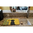 thumbnail image 2 of Carolines Treasures WDK5436DDM 21 x 14 in. Summer Sunflowers Black Labrador Retriever Dish Drying Mat, 2 of 5