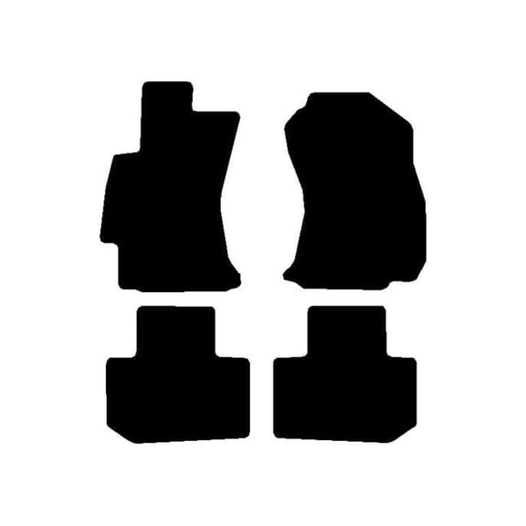 Carpet Floor Mats, Custom Fit, Black, 4-Piece Set, Fits 2014-2018 Subaru Forester, Made in USA