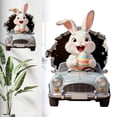 thumbnail image 2 of pdqouc 3D Easter Bunny Wall Sticker, Self‑Adhesive Breakthrough Design, Removable Fun Decor for Home, Kitchen, Bedroom and Party, 30×40cm, 2 of 9