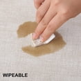 thumbnail image 6 of decorUhome Faux Leather Placemats Set of 6, Waterproof Wipeable Heat Resistant PU Table Mats for Dining, Beige, 11.8" x 17", 6 of 11