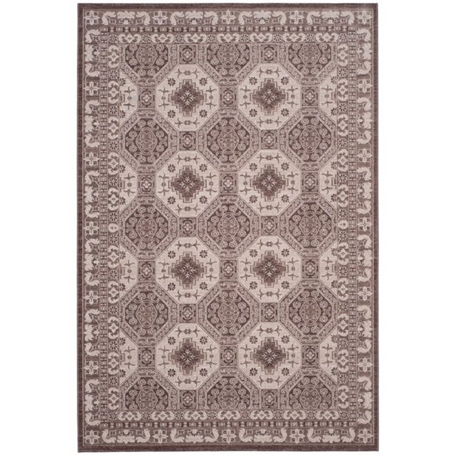 Safavieh Artisan 4' X 6' Power Loomed Rug in Brown and Ivory