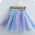thumbnail image 2 of KAUOD Girls Sequins Tutu Skirts Cute Sparkle Pleated Tulle Princess Skirt Kids Toddler Mesh Breathable Short Dress Clothes, 2 of 4