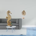 thumbnail image 2 of Estatua de resina,Estatua de resina para decoración del hogar,manualidades,oro,Escultura de oro,figura de resina,regalos decorativos,Escultura de hojas,Estatua de hoja de metal Escultura de, 2 of 8