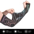 thumbnail image 2 of Bingfone Farmers Gardening Sleeves Sun Protection Arm Cooling Sleeves for Women Men with Thumb Hole - Dreamcatcher, 2 of 7