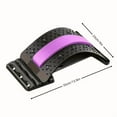 thumbnail image 4 of QUTETN Adjustable Back Stretcher Board - 4-Level Lumbar Support for Yoga  Stretching & Relaxation  PP Material  Black with Spine Alignment and Pain Relief Features  Spine Support, 4 of 7