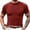 Wine red, variant on Men Short Sleeved Slim Funnel Neck Knit Pullover Tops