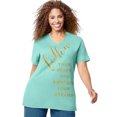 thumbnail image 1 of Just My Size T-Shirt Graphique à Manches Courtes pour Femmes, 5X, Hématite, 1 of 4