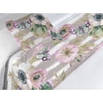 thumbnail image 3 of Tropical Vibes Bed Runner Set, Simple Design Anemones and Butterfly Pattern on Striped Back, Decorative Bedding Scarf & a Pillow Sham for Hotels Homes, Twin, Lilac Dark Eggshell Ivory, by Ambesonne, 3 of 3