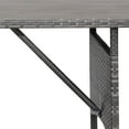 thumbnail image 5 of AECOJOY 54" Outdoor Dining Table, Patio Wicker Metal Frame Coffee Table for Outside or Indoor, Gray Rattan, 5 of 7
