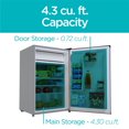thumbnail image 3 of Black + Decker BCRK43V Compact Refrigerator Energy Star Single Door Mini Fridge with Freezer, 4.3 Cubic Ft., VCM, 3 of 7