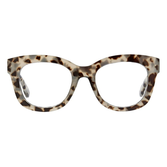 Peepers par PeeperSpecs Lunettes de Lecture Surdimensionnées à Blocage de Lumière Bleue pour Femmes, Gris Tortue, 51 + 1.5