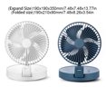 thumbnail image 3 of Matsuzay Ventilador de Viento fuerte Refrigerador de aire recargable Ventiladores de escritorio con pilas Accesorios para electrodomésticos 4000mA Azul, 3 of 6