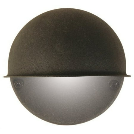 Low Voltage 20w Metal - Moonrays Low Voltage Outdoor Wall Mounted Light with Round Metal Surface (7-Watt Bulb, Cast Black)
