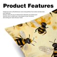 thumbnail image 2 of Honeybee Velvet Throw Covers Pillow Inserts - Set of 2 Decorative Pillows with Unique Patterns for Home Decor, Couch, Bed - 16x16, 18x18, 20x20 Inches, 2 of 6