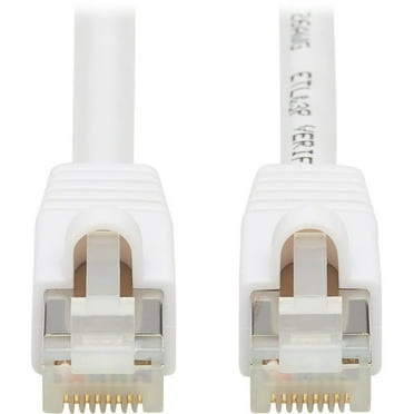 Tripp Lite Safe-IT Cat6a Ethernet Cable Snagless PoE M/M 10ft White N262AB010WH