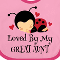 thumbnail image 4 of Inktastic Loved by My Great Aunt Boys or Girls Baby Bib, 4 of 4