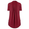thumbnail image 2 of Floenr Women's Plus Size Tops,Fashion Women Casual Plus Size Lace Solid Short Sleeves V-Neck Shirt Blouse Tops, 2 of 3