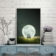 thumbnail image 3 of IDEA4WALL Framed Canvas Wall Art for Living Room, Bedroom Moon with Bright Canvas Prints for Modern Home Decoration Ready to Hang, 3 of 4