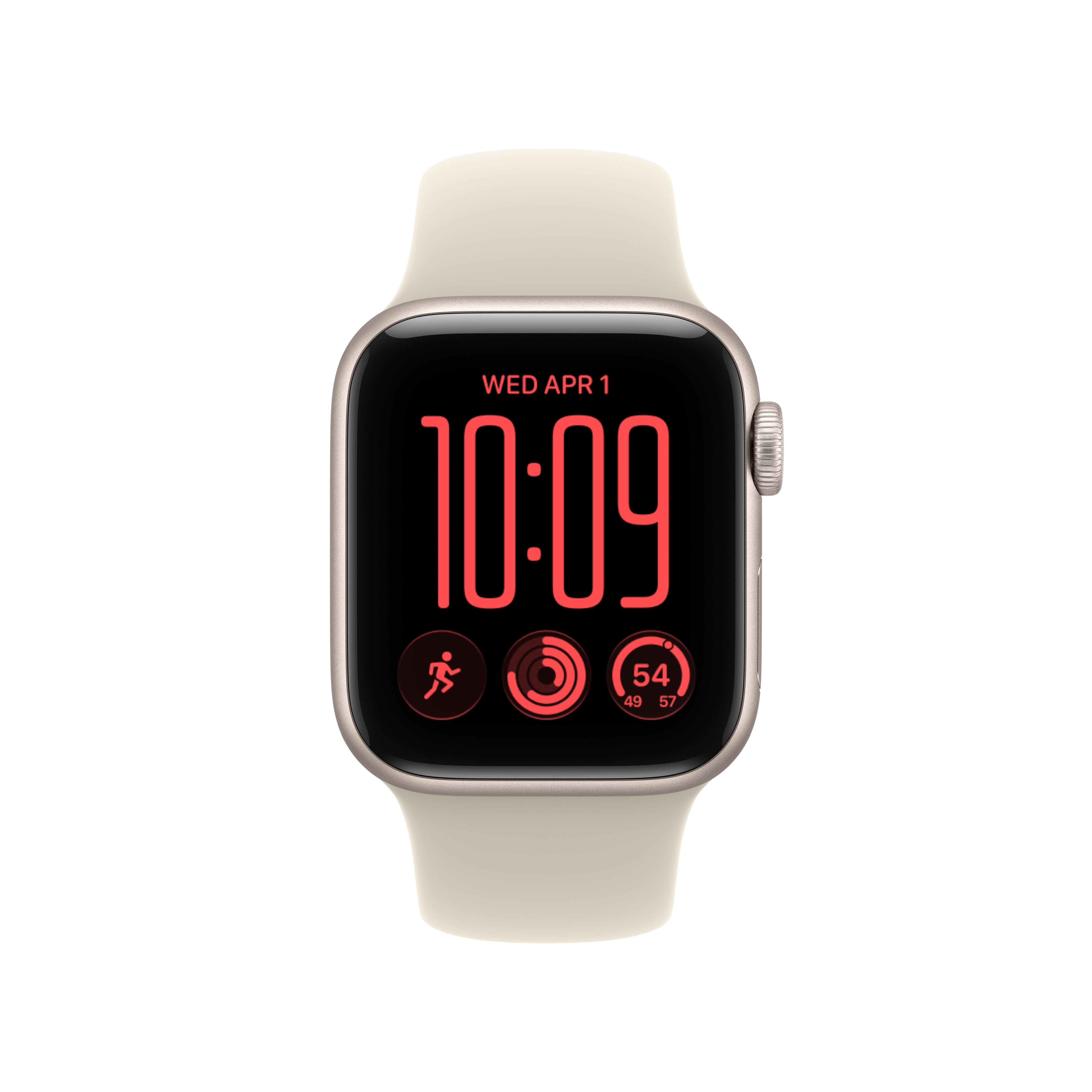 Apple Watch SE 3 [GPS + Cellular 40mm] Smartwatch with Starlight Aluminum Case with Sand Sport Band - S/M