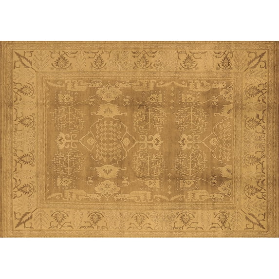 Ahgly Company Indoor Rectangle Oriental Brown Traditional Area Rugs, 5' x 8'
