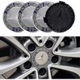 thumbnail image 2 of Set Of 4 Hub Caps Compatible With Mercedes Benz 75mm - Blue, 2 of 5