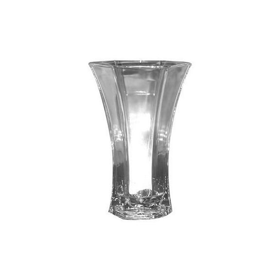 Clear Flared Glass Vase