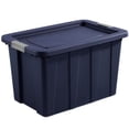 thumbnail image 2 of Sterilite Tuff1 30 Gal Plastic Storage Bin w/ Latching Lid, Blue (12 Pack), 2 of 8