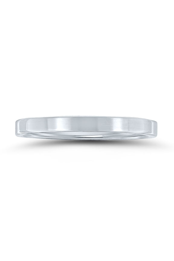 Women's 2mm Flat Comfort Fit Wedding Band In 950 Platinum