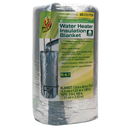 Duck Brand Water Heater Insulation Blanket, 1.8 in. x 48 in. x 75 in