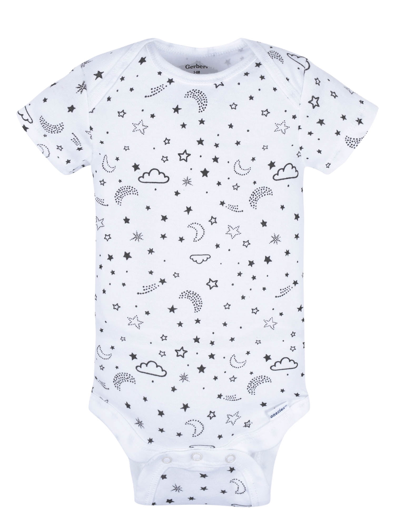 Gerber Baby Boy Short Sleeves Onesies Bodysuits, 8-Pack, Sizes Newborn-12M
