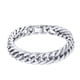 thumbnail image 1 of PROSTEEL Pulseras de cadenas cubanas de plata para hombre de 17 mm, pulsera gruesa de acero inoxidable con eslabones de Franco para niños, pulsera de mano de moda, regalo de Navidad, 21cm/8.3", 1 of 7