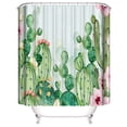 thumbnail image 1 of Cactus Tropical Flower Green Succulents Shower Curtain Set, Abstract Modern Shower Curtain for Bathroom Decor, Luxury Shower Curtain for Bathtub, Waterproof Washable Fabric Shower Curtain, 72 x 72, 1 of 5