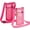 Pink/Rose red, variant on 2 Pack Water Bottle Holder Water Bottle Carrier Bags with Adjustable Shoulder Strap, Beach Bottle Bag Water Bottle Sling Dog Water Bottle Sleeve for Hiking Walking Travelling