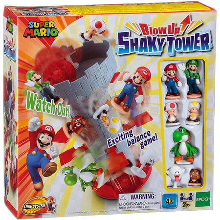 Epoch Games Super Mario Blow up! Shaky Tower Balancing Game
