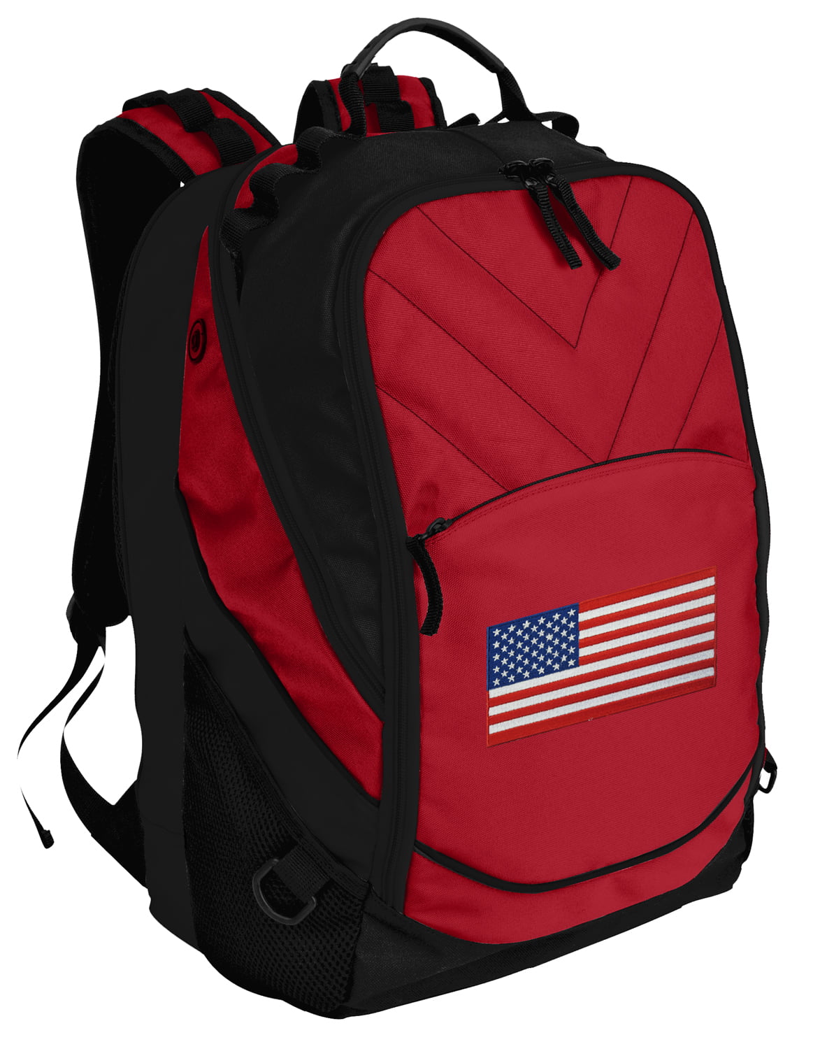 EJudge Large Backpack Torn US Flag Computer Shoulder Backpacks Bag Bookbag Lightweight 