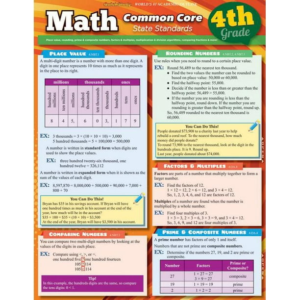 Math Common Core 4th Grade Walmart Com