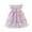 Purple, variant on Toddler Baby Girl Stutu Tulle Princess Dresses Sequin Mesh Dress Kids Summer Fly Sleeve Rainbow Sundress 2-9T