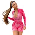 thumbnail image 3 of Summer New High-Waisted Tight Fitting Women's Bodycon Jumpsuit in Black, 3 of 6