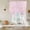 Pink, variant on Blue Branches Balloon Curtains 63 Inch Length for Living Room/Bedroom, Vintage Art Farmhouse Rod Pocket Privacy Door Curtains Decorative Tie Up Shade for Window 52"x63"