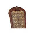 thumbnail image 2 of Fabric Padded Side Chairs with Wooden Claw Feet Set of 2 Cherry Brown, 2 of 4