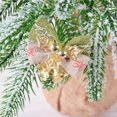 thumbnail image 2 of CUITING 15 Pieces Christmas Bow with Bells Mini Ribbon Bows Burlap Wreath Bows Wrapping Bows Hanging Xmas Wreath Bowknot Ornament for Christmas Tree Presents Decorations, 2 of 5
