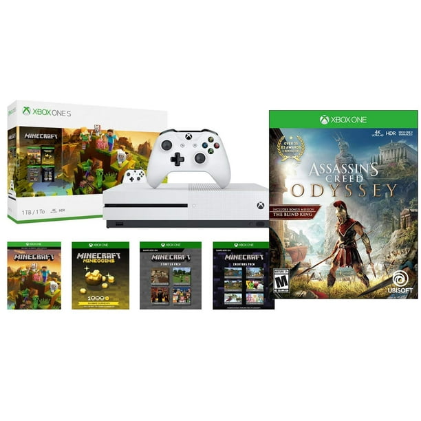 Xbox One Ac Odyssey Minecraft Creators Bonus Bundle Xbox One S