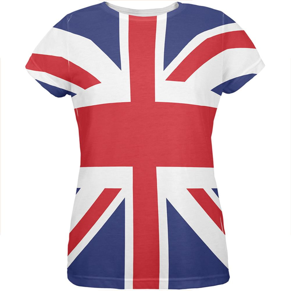 Great Britian Heart Love Flag British Pride Union Jack Mens T-shirt