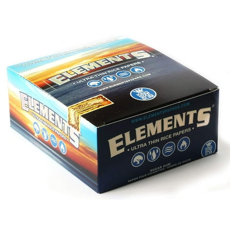 50PK DISPLAY - Elements Rice Rolling Papers - Kingsize