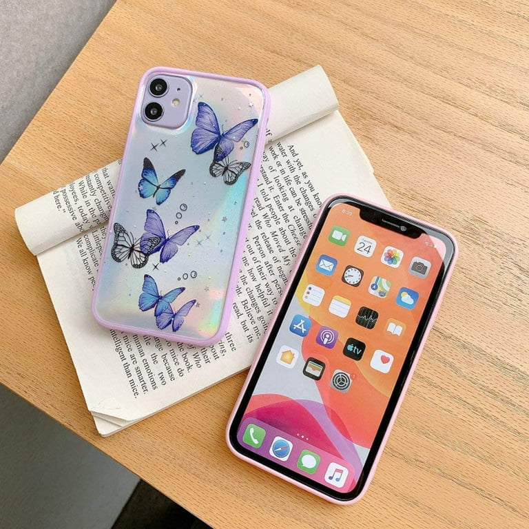 iPhone Xs Max Butterfly Case, Cute Pretty Butterfly Glitter