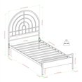 thumbnail image 4 of Contemporary Arch Shape Metal Twin Bed - Black, 4 of 6
