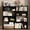 Black, variant on 4-Tier Wooden Expandable Bookshelf Storage Rack, L-Shaped Adjustable 2-Piece Bookcase Shelf, Extendable Up To 47 Inches for Wall Corner & Small Spaces